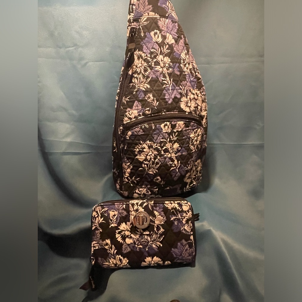 Vera Bradley Crossbody Essential Sling Backpack ~ Frosted Floral